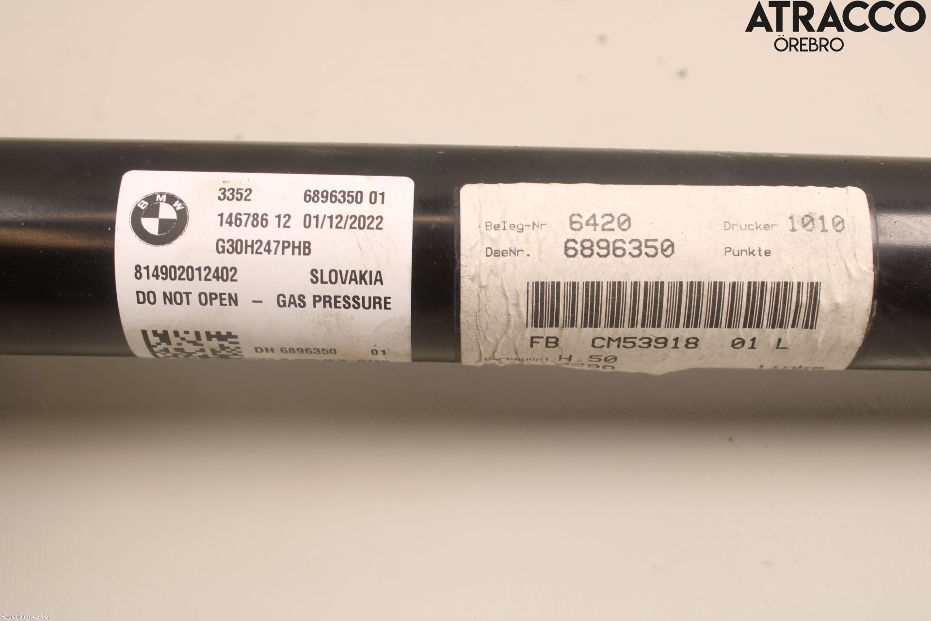 BMW 5 G30/G31/F90 17-23 Fjäderben Bak Vänster