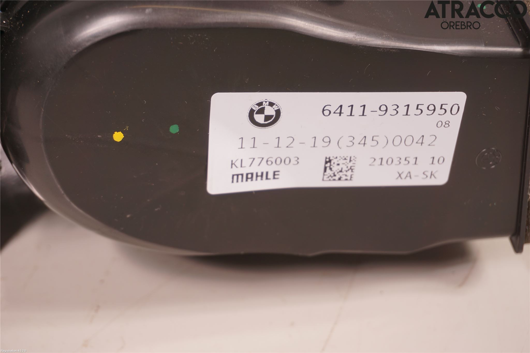 BMW X5 G05 18- Ac Värmefläkt