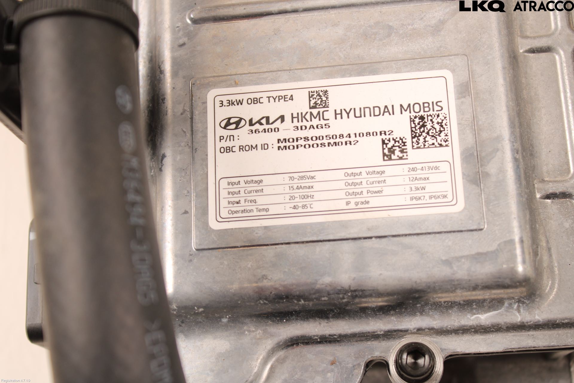 Kia SORENTO 21- Batteriladdare Högspänning