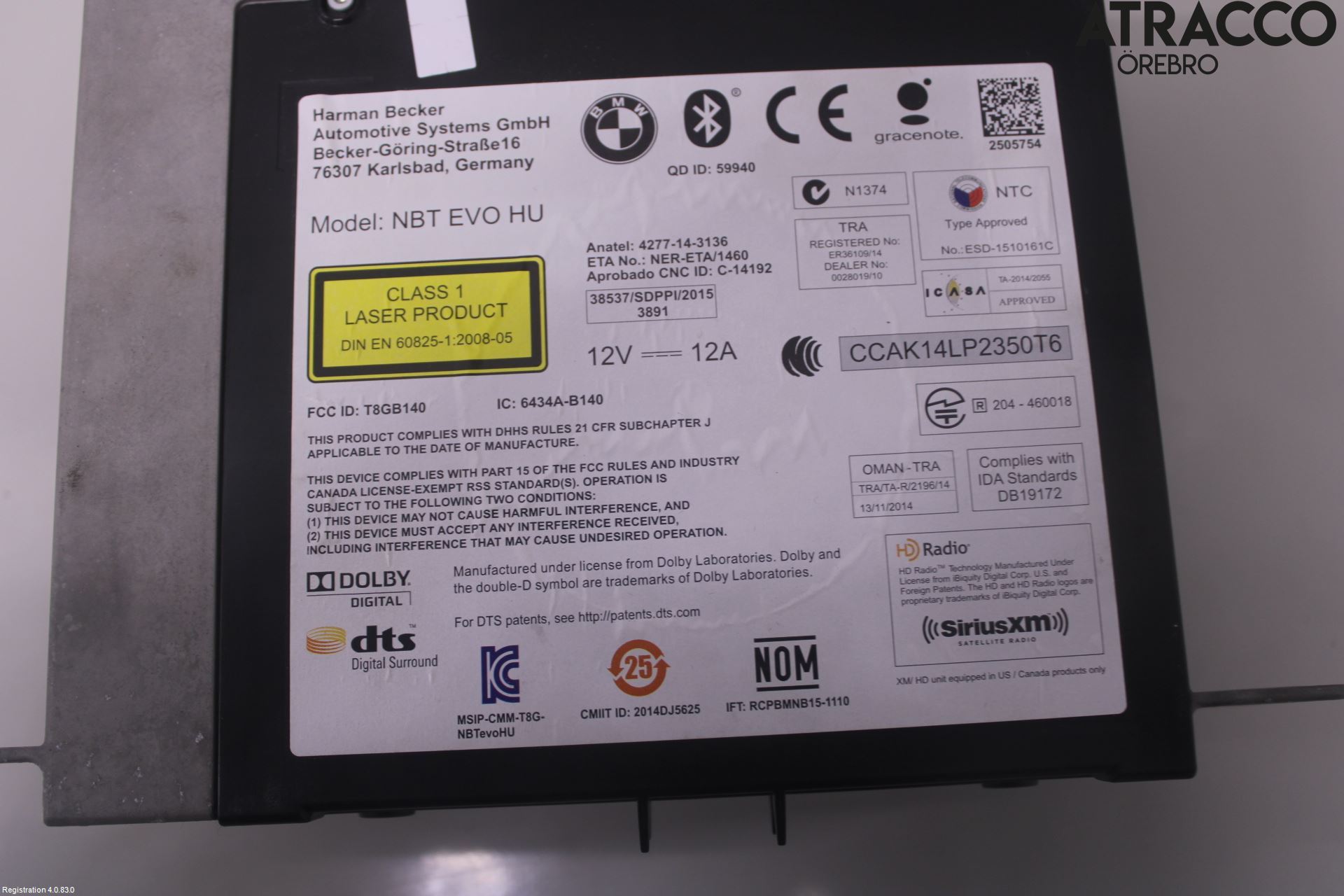 BMW 5 G30/G31/F90 17-23 Cd Radio - Multimediapanel