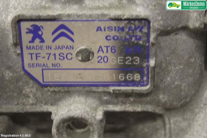 Peugeot 508 11-18 Växellåda Automat