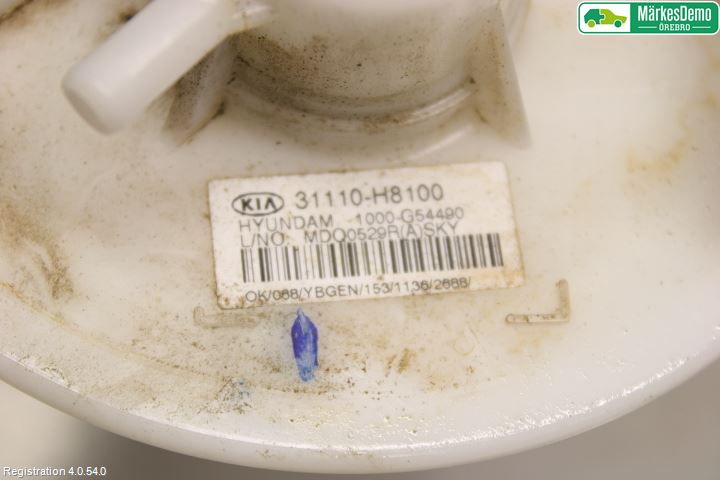 Kia RIO 17- Bränslepump El