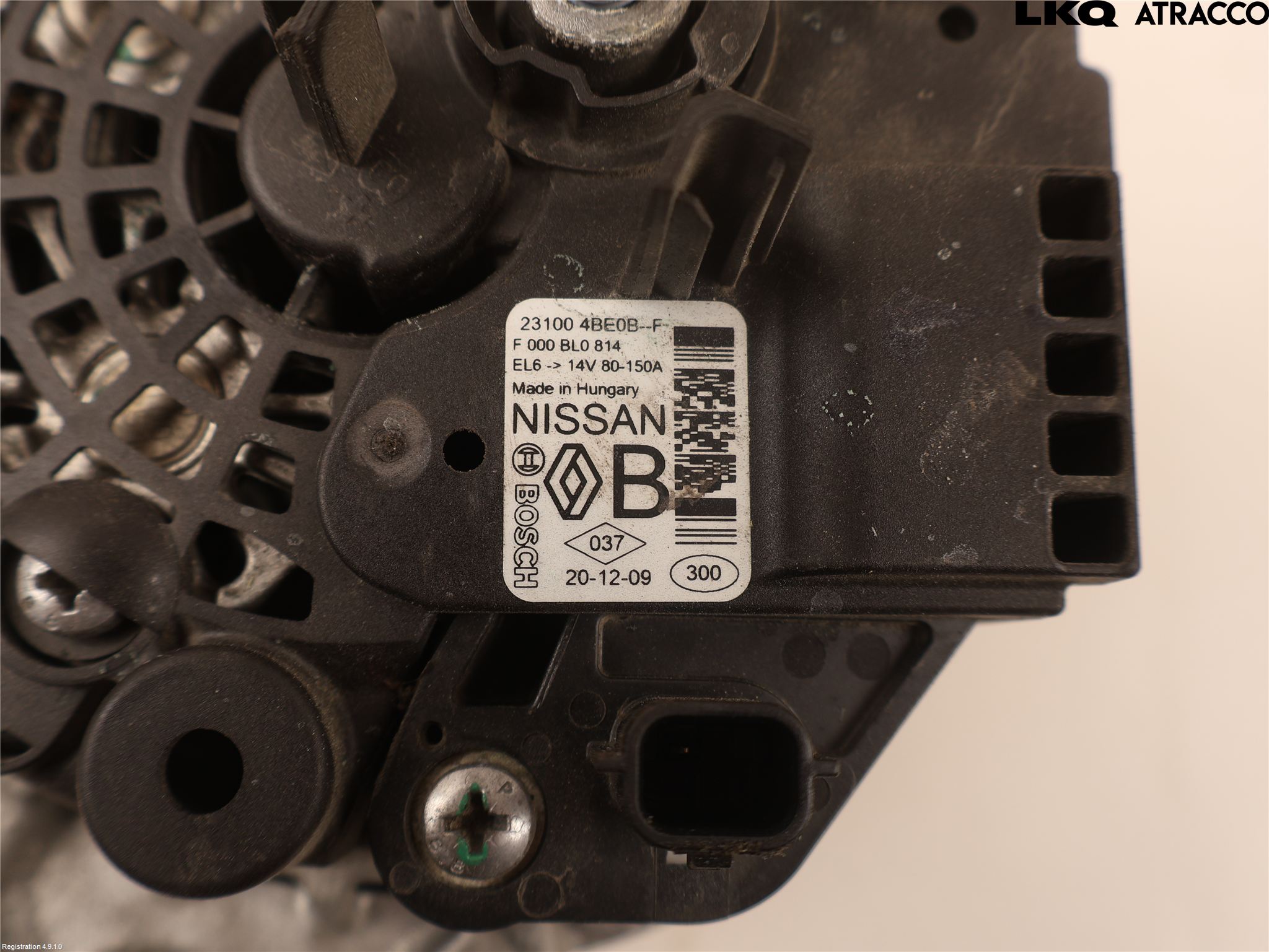 Nissan QASHQAI 17-21 Generator