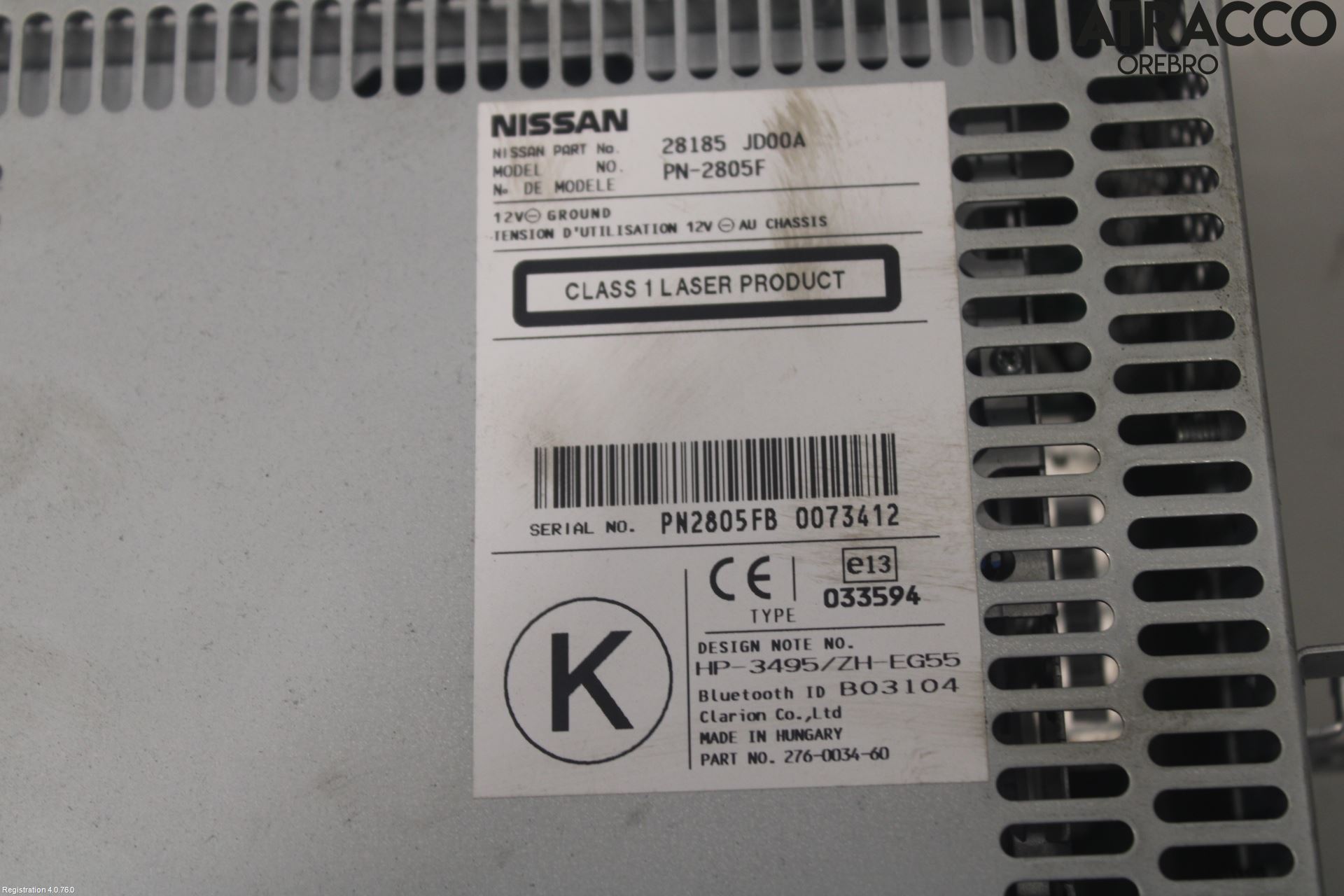 Nissan QASHQAI   07-10 Cd Radio - Multimediapanel