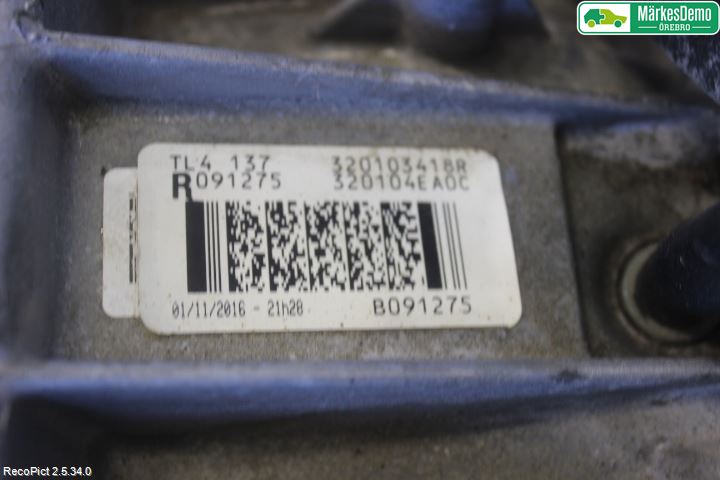 Nissan QASHQAI 14-17 Växellåda Man 6 Vxl