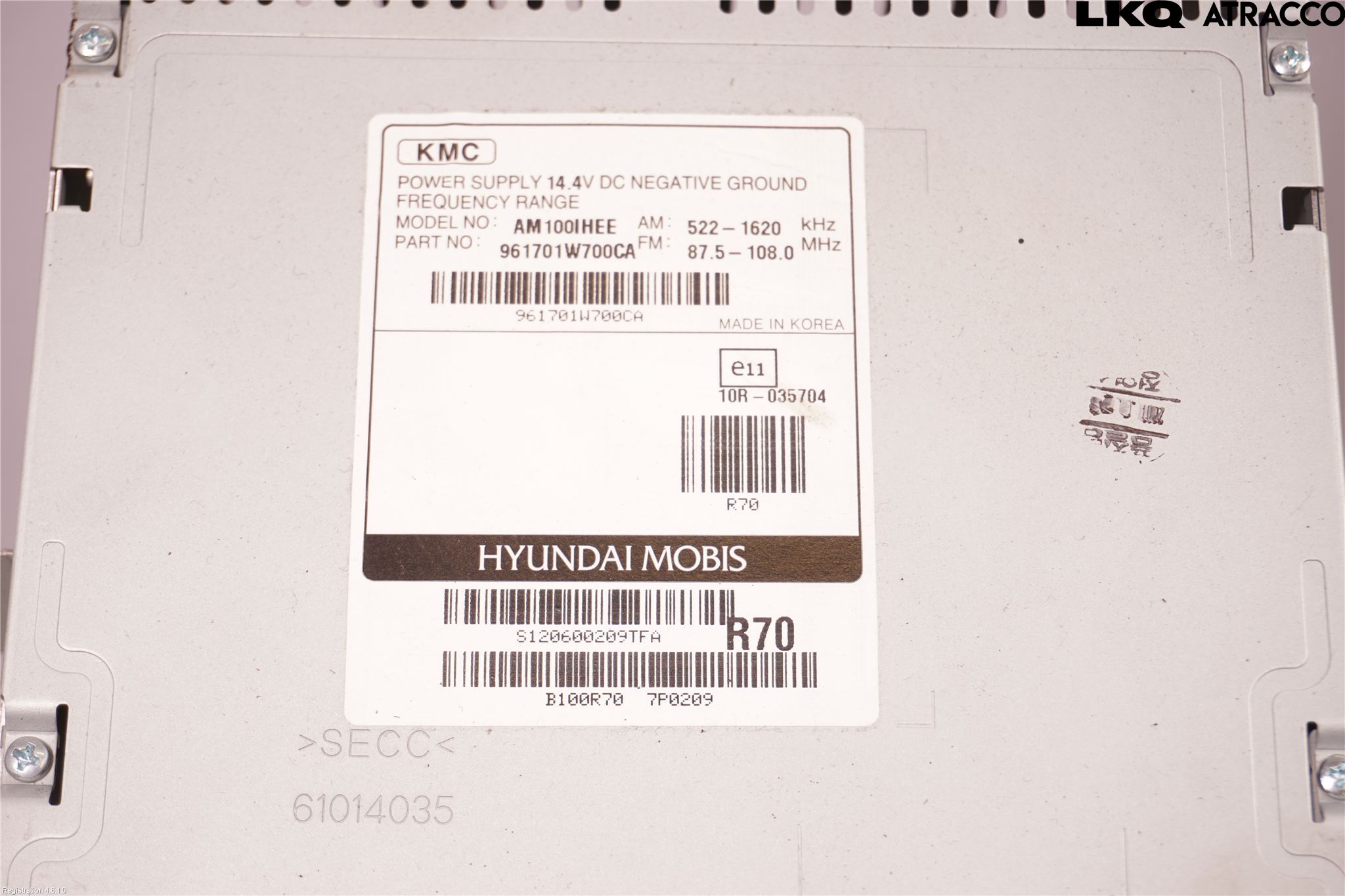 Kia RIO 12-16 Cd Radio - Multimediapanel