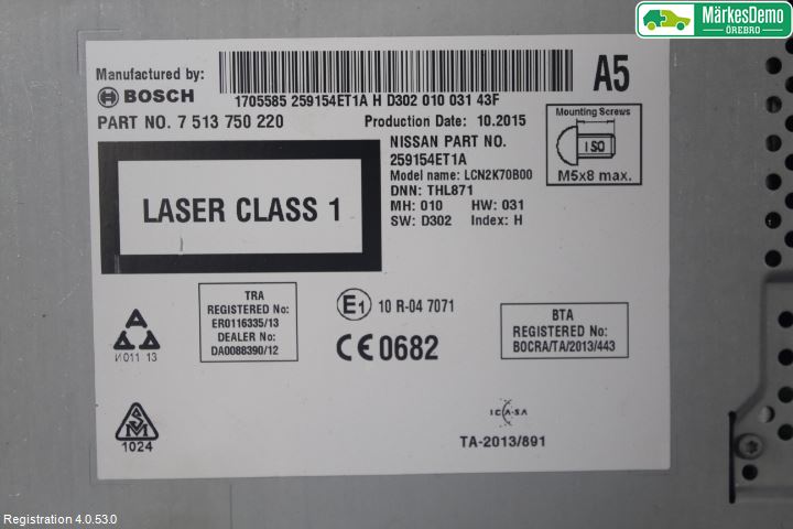 Nissan QASHQAI 14-17 Gps Navigator