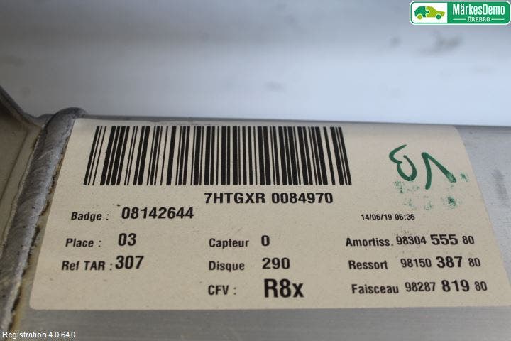 Peugeot 508 19- Bakaxelbalk