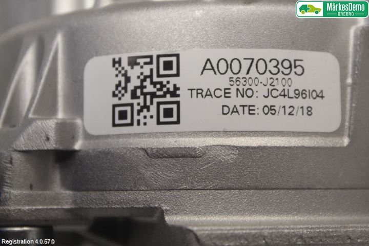 Kia SOUL 09- Rattaxelagg Med Inb Servo