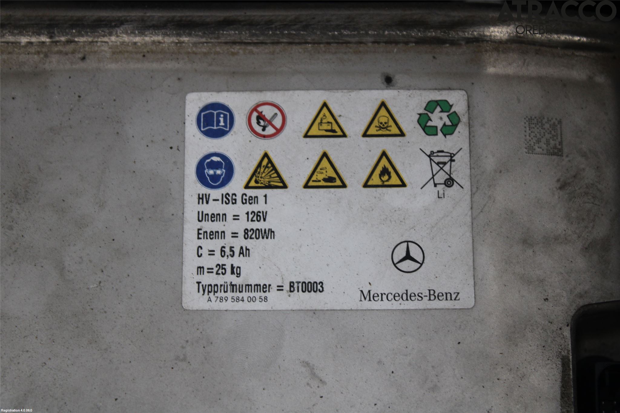 Mercedes-Benz MB E-KLASS (W212) 09-16 Batteri Högspänning