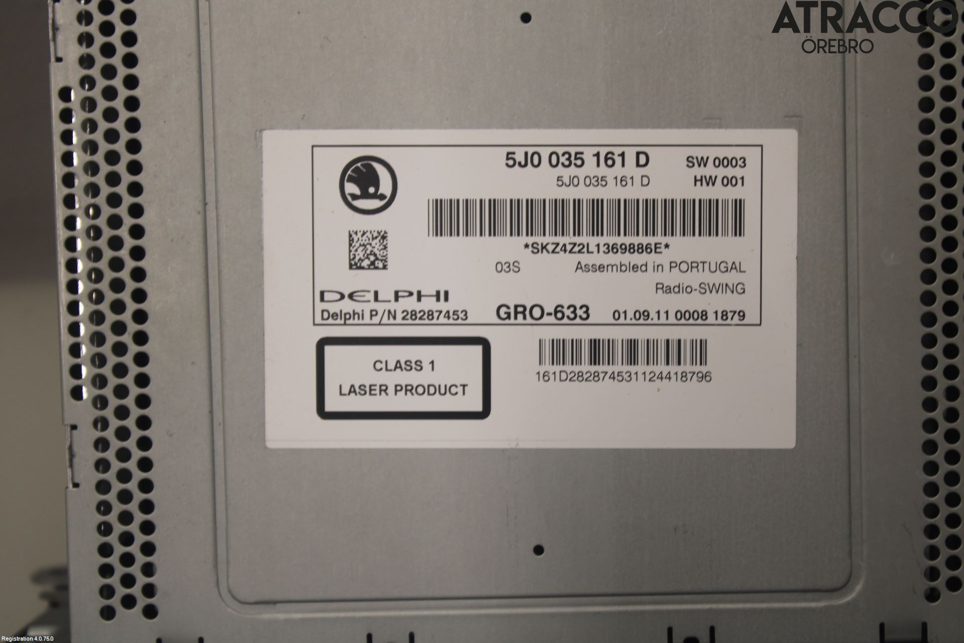 Skoda FABIA 07-14 Cd Radio - Multimediapanel