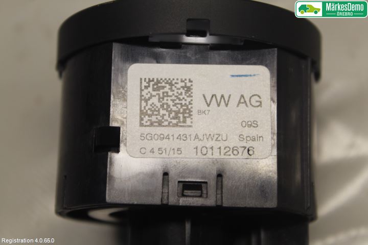 Volkswagen VW POLO 10-17 Strömställare Ljus