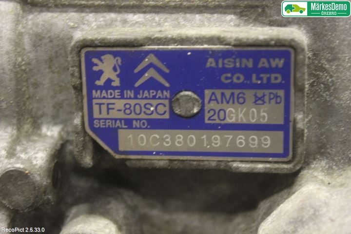 Citroen C5 08-17 Växellåda Automat