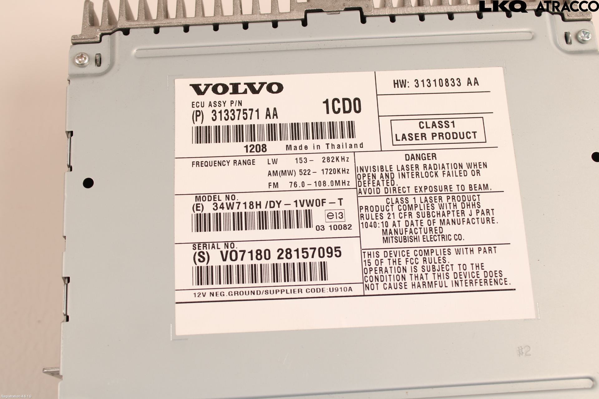 Volvo V40 12-19 Styrenhet Multimedia