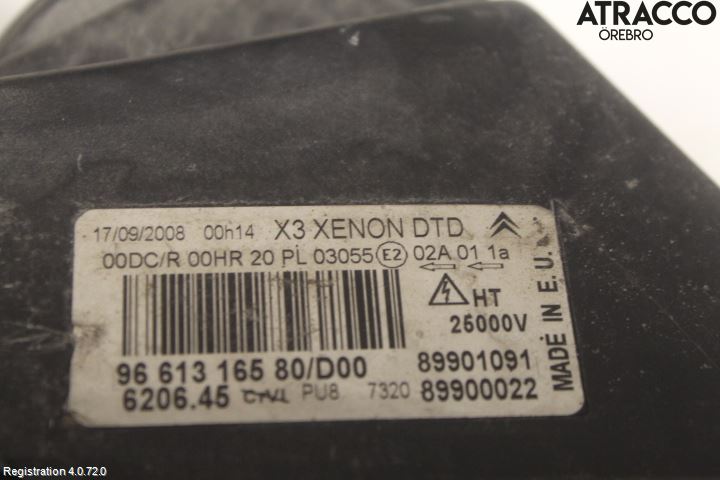 Citroen C5     05-08 Strålkastare Höger