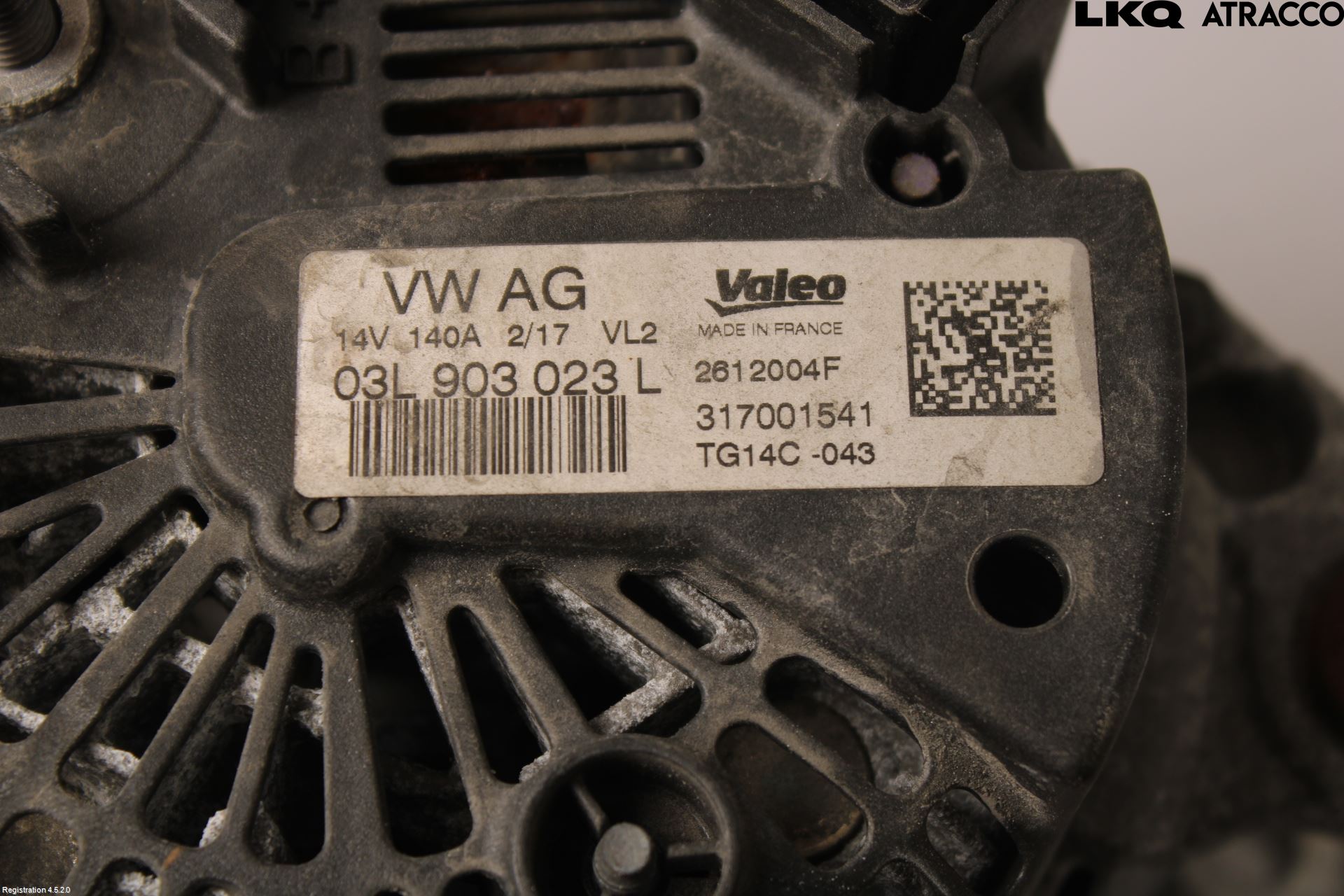 Volkswagen VW PASSAT 15-19 Generator