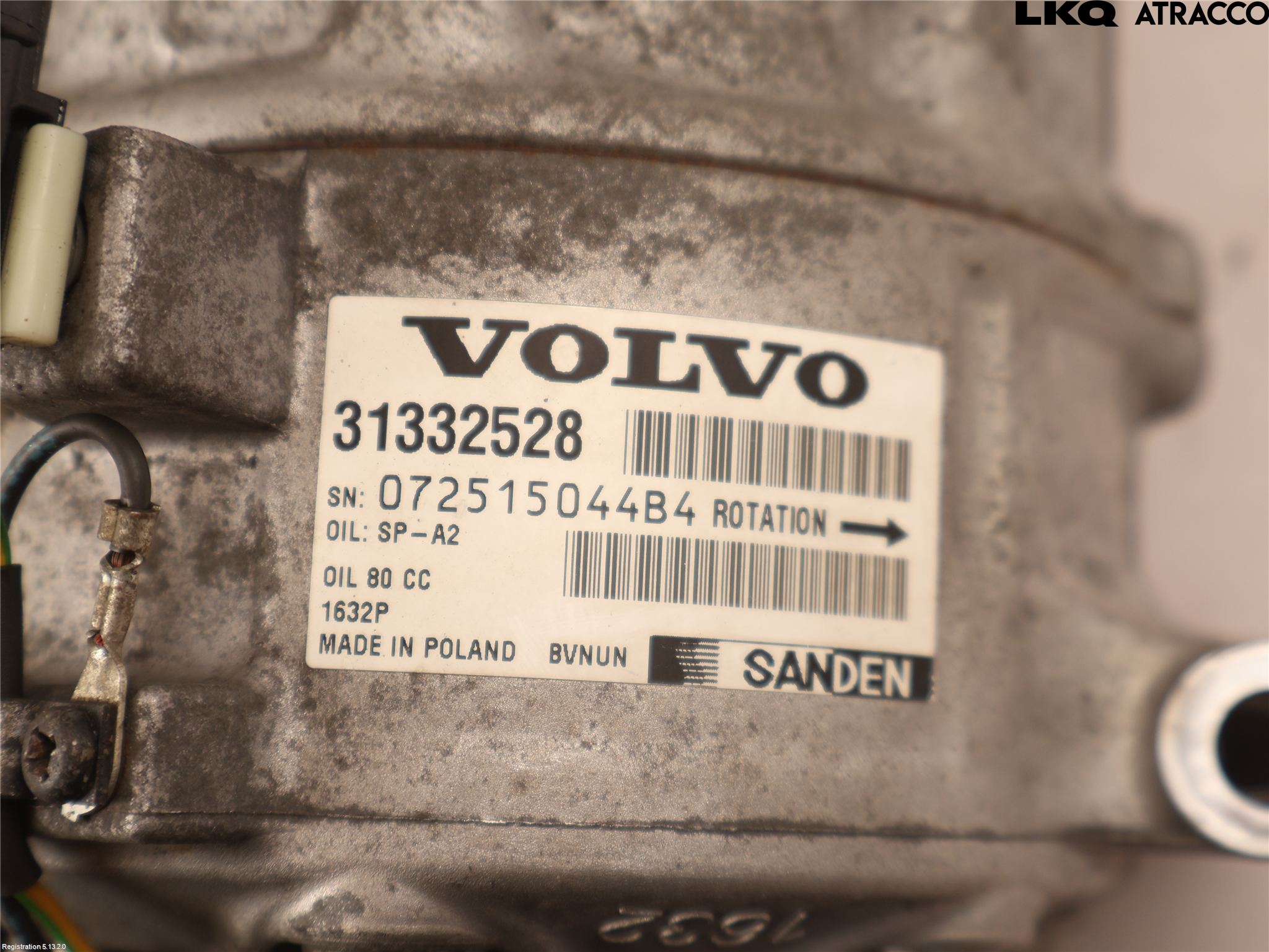 Volvo XC70 14-16 Ac Kompressor