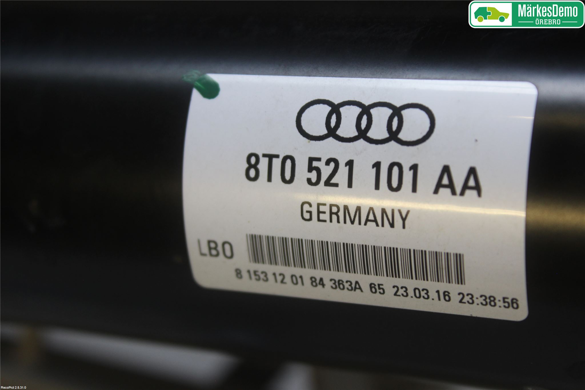 Audi A5 07-16 Mellanaxel Komp