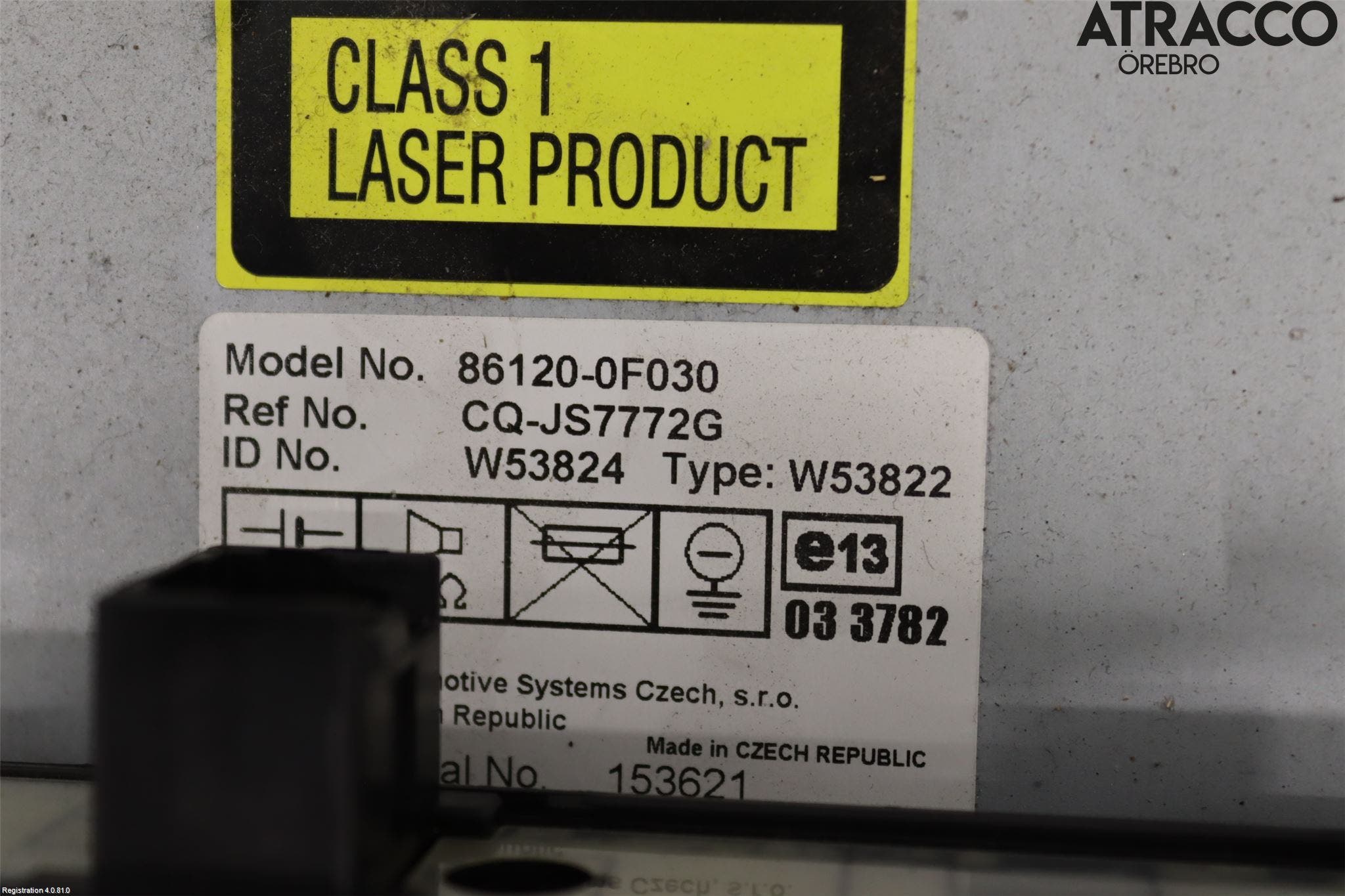 Toyota COROLLA VERSO 08-09 Radio