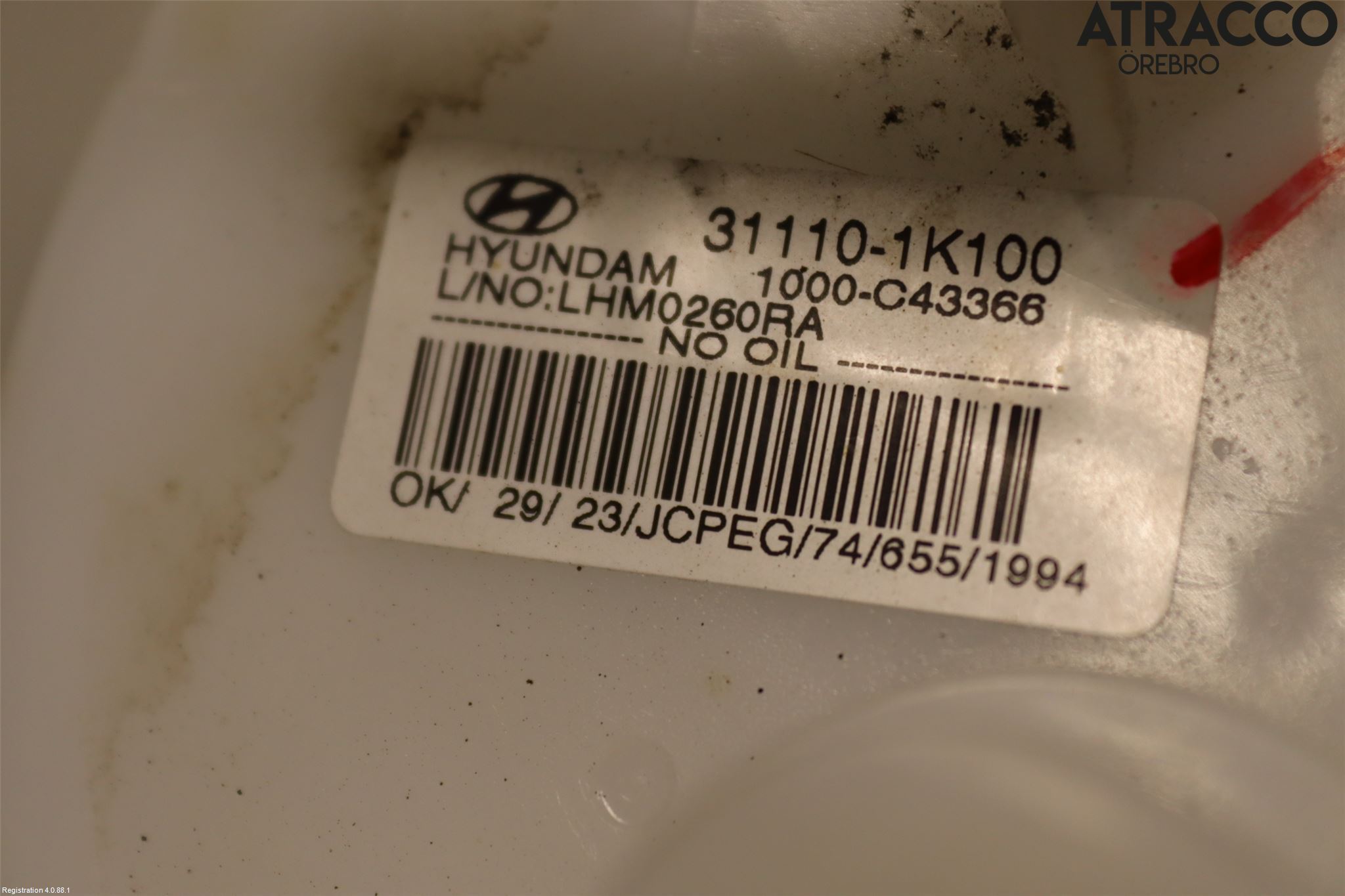 Kia VENGA 10-19 Bränslepump El