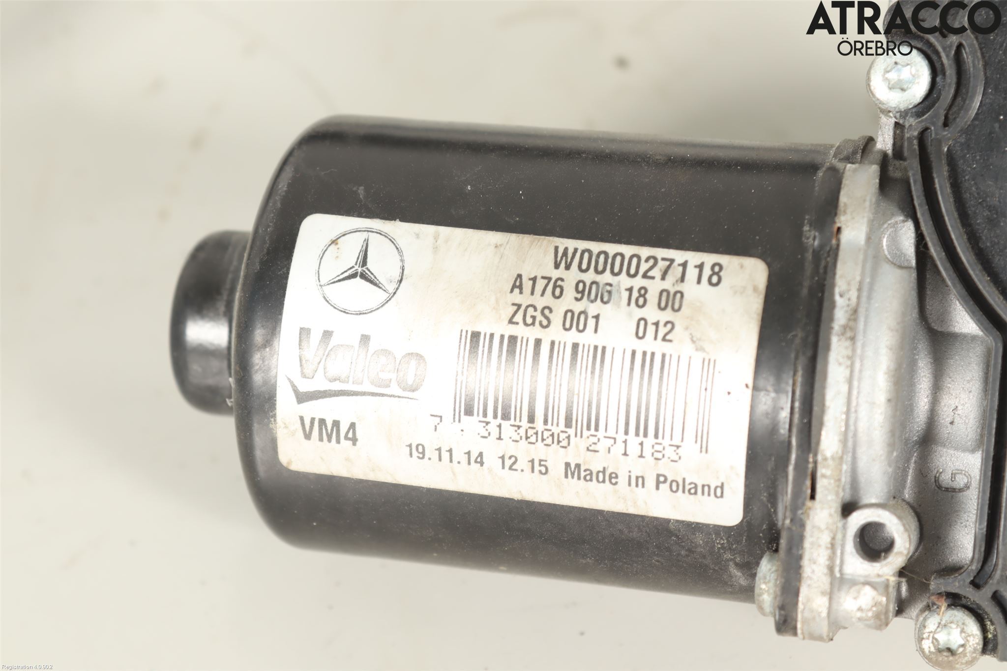 Mercedes-Benz MB CLA-KLASS (C117/X117) 13-19 Torkarmekanism Vindruta