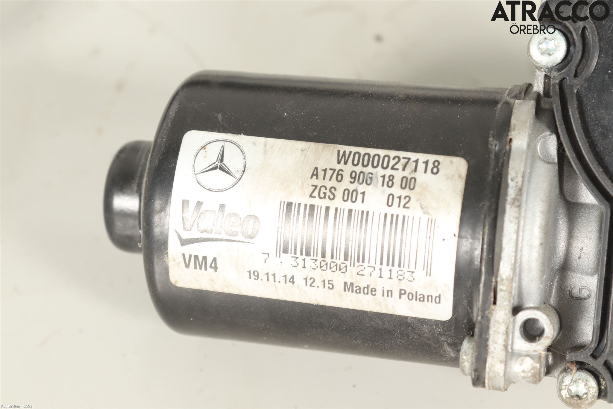 Mercedes-Benz MB CLA-KLASS (C117/X117) 13-19 Torkarmekanism Vindruta