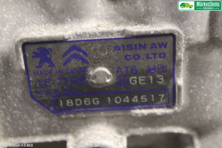 Citroen C4 CACTUS 14-20 Växellåda Automat