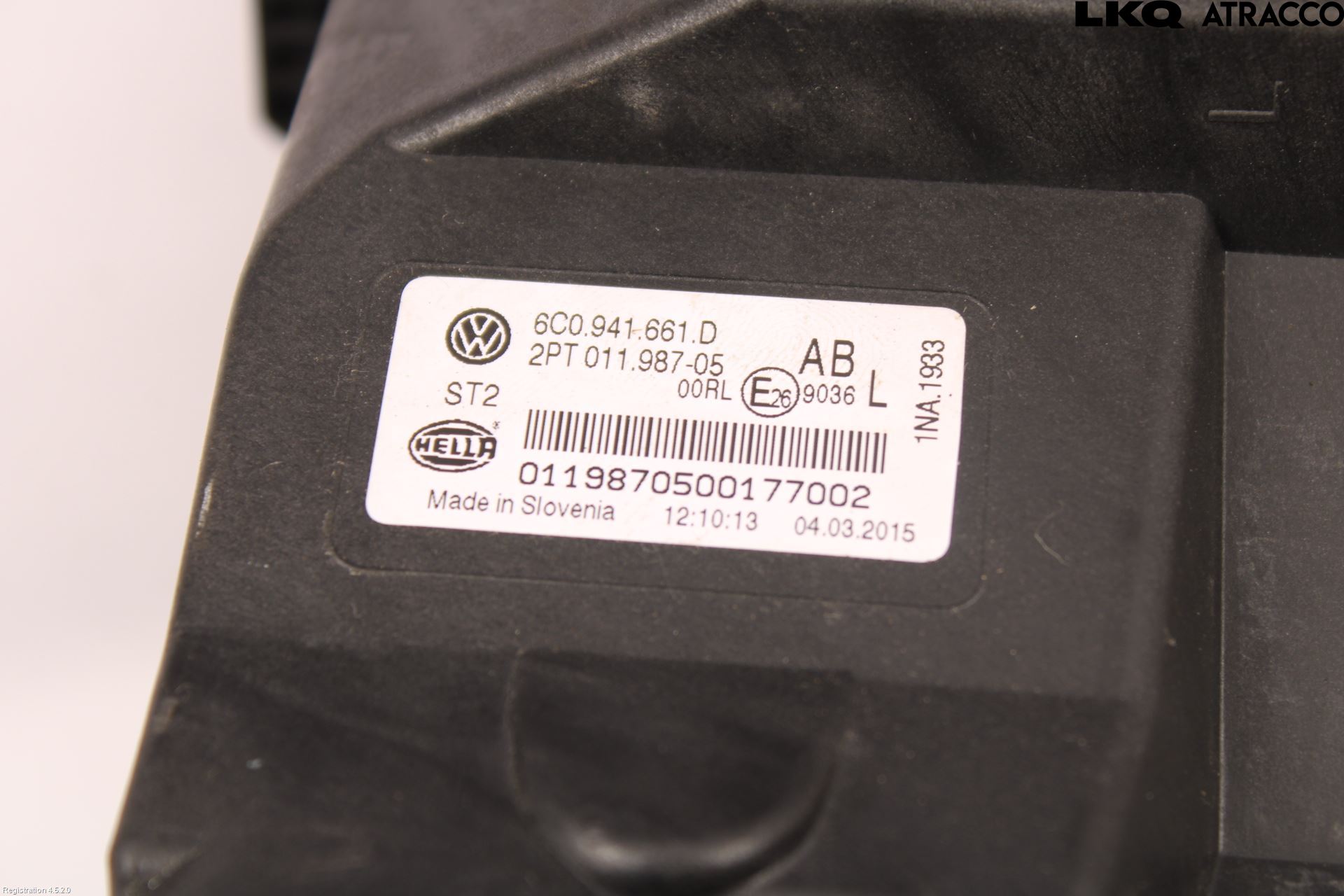 Volkswagen VW POLO 10-17 Dimljus-Varselljus Fram