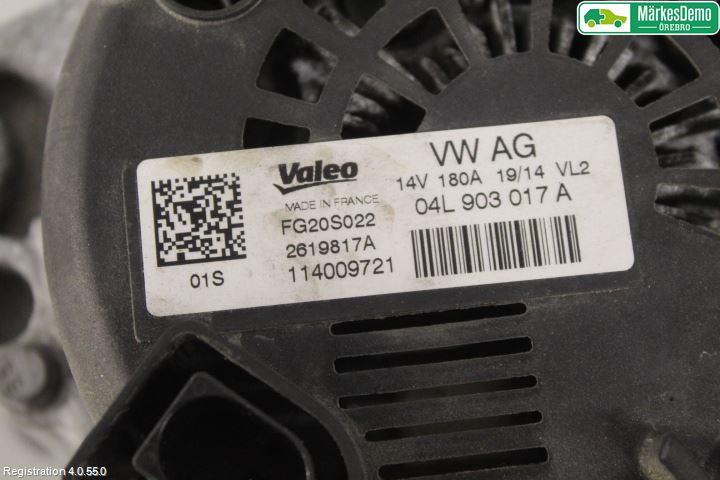 Audi A6/S6 4G 11-18 Generator