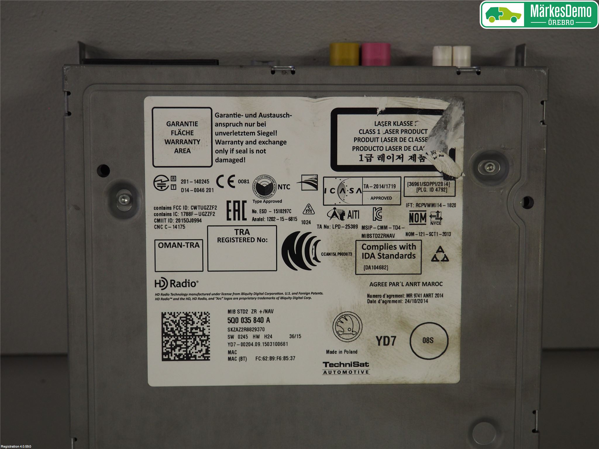 Skoda FABIA 15-21 Radio
