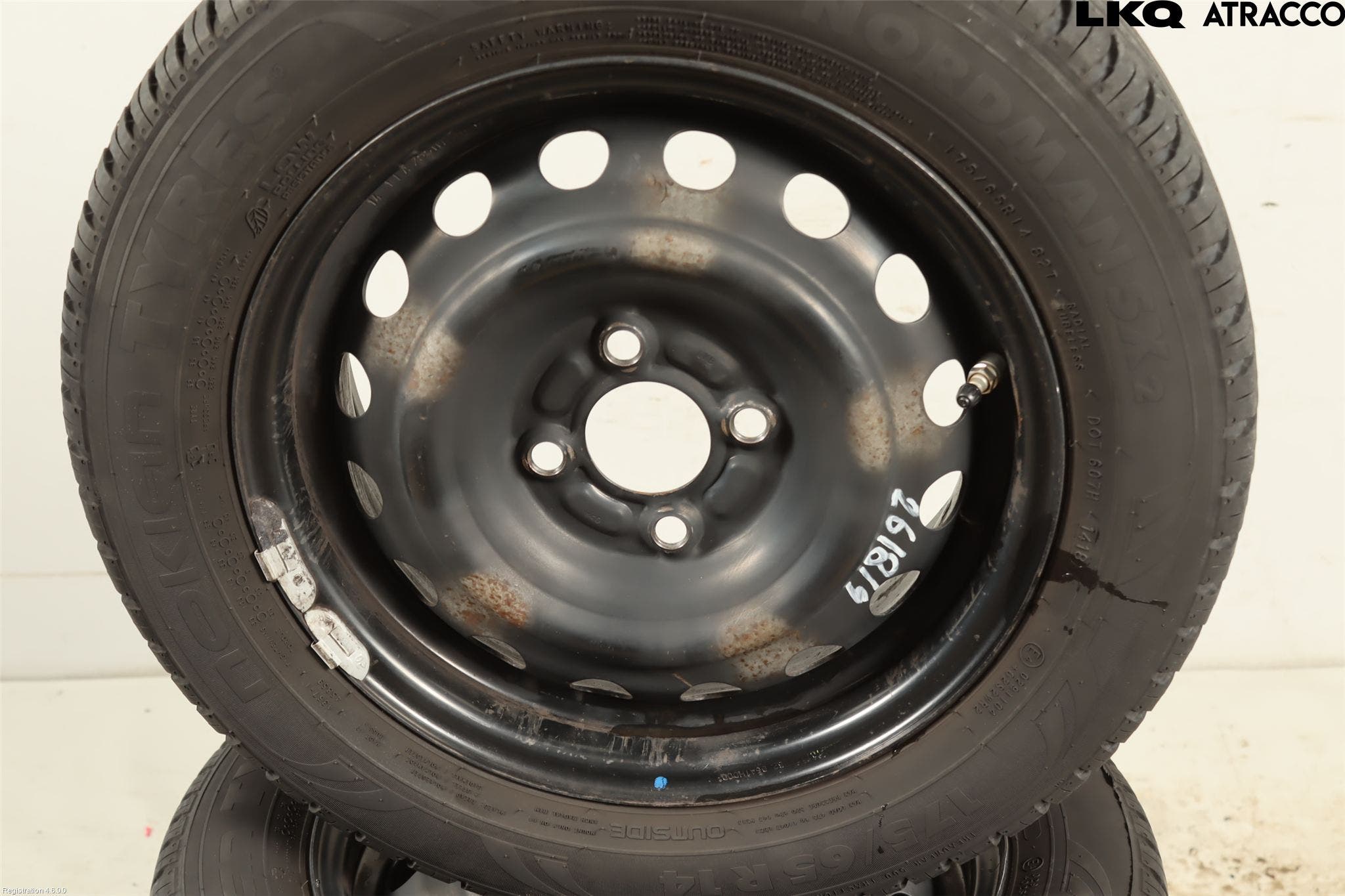 Nissan MICRA 11-16 Sommardäck Plåtfälg 4St