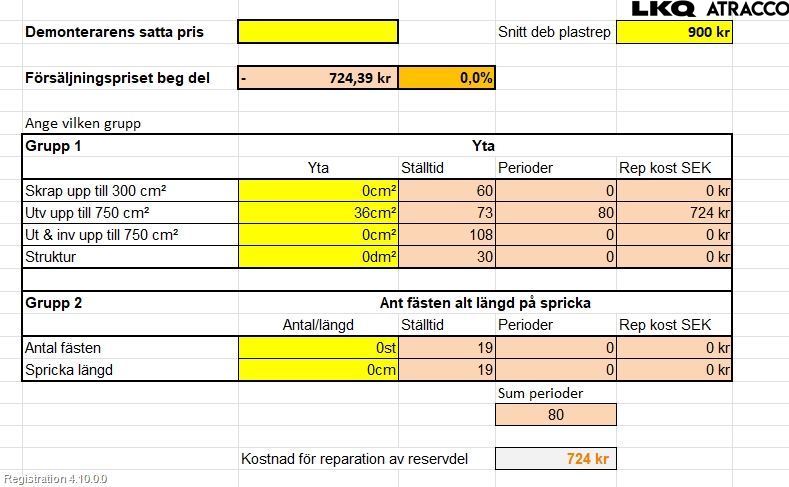 Audi A4/S4 B9 16-19 Stötfångarbeklädnad Bak