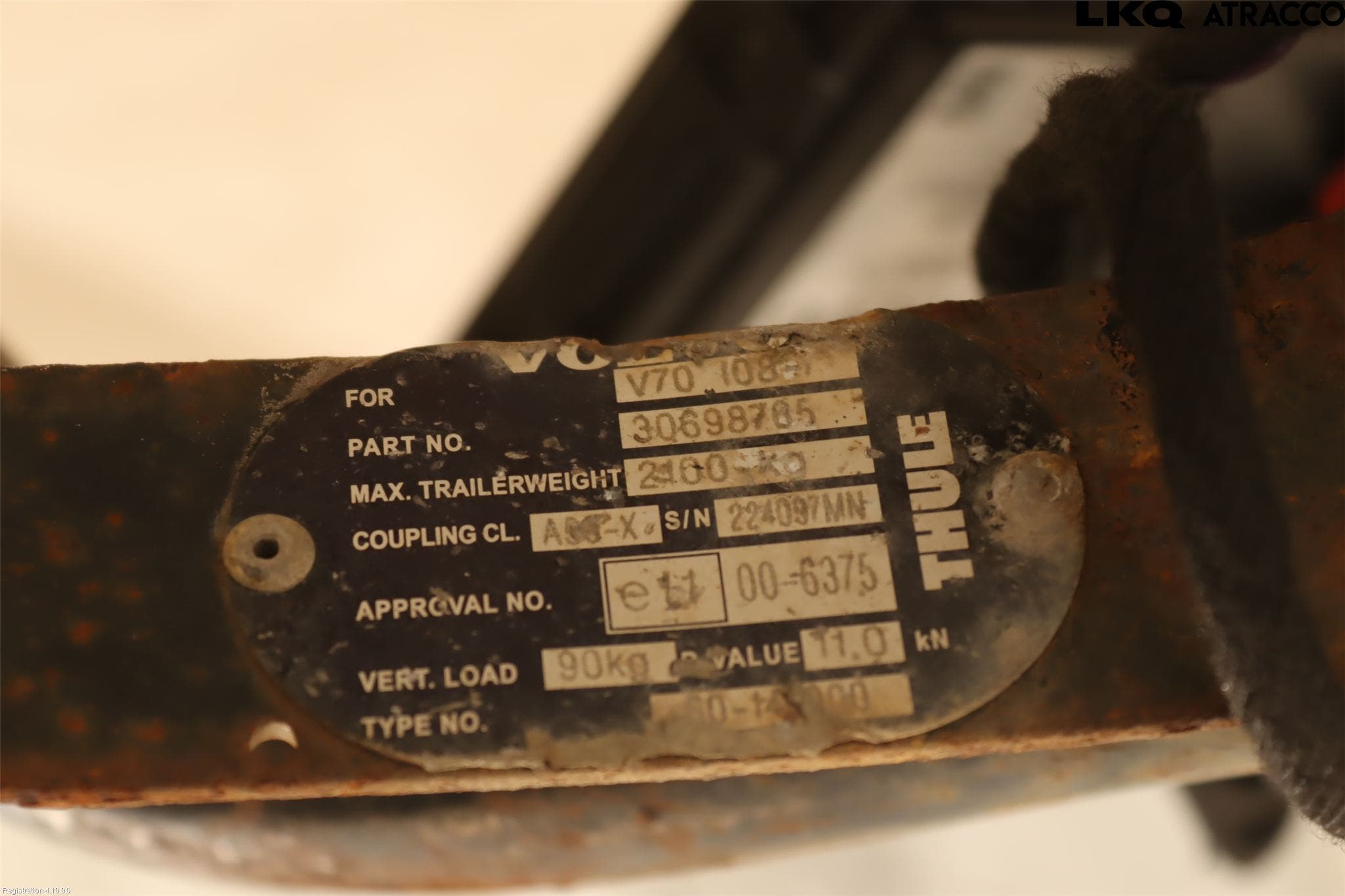 Volvo V70 08-13 Dragkrok