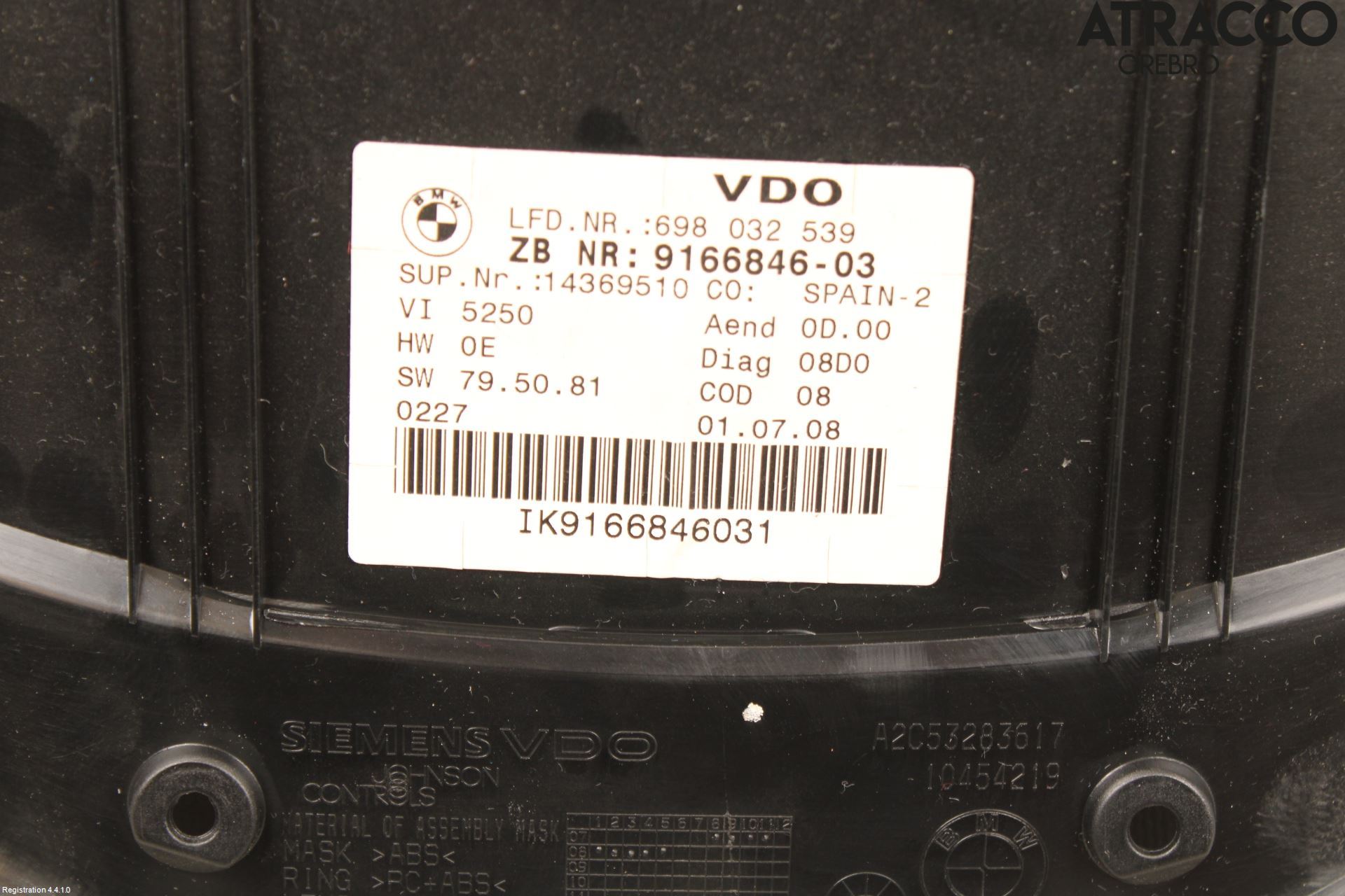 BMW 3 E92/93 Coupé/Cab 05-14 Instrument Komb