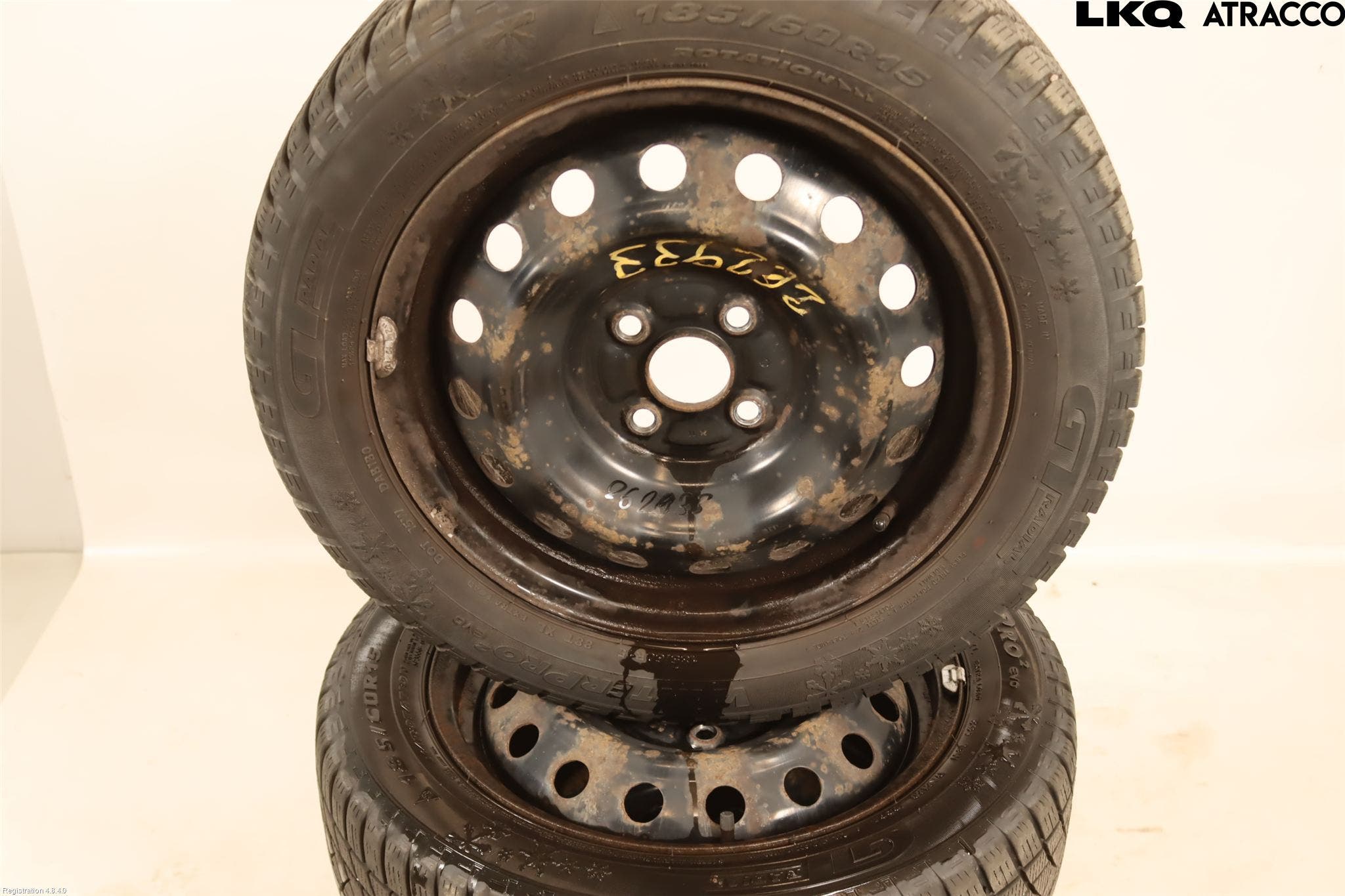 Toyota YARIS XP130 12-14 Vinterdäck Plåtfälg 4St