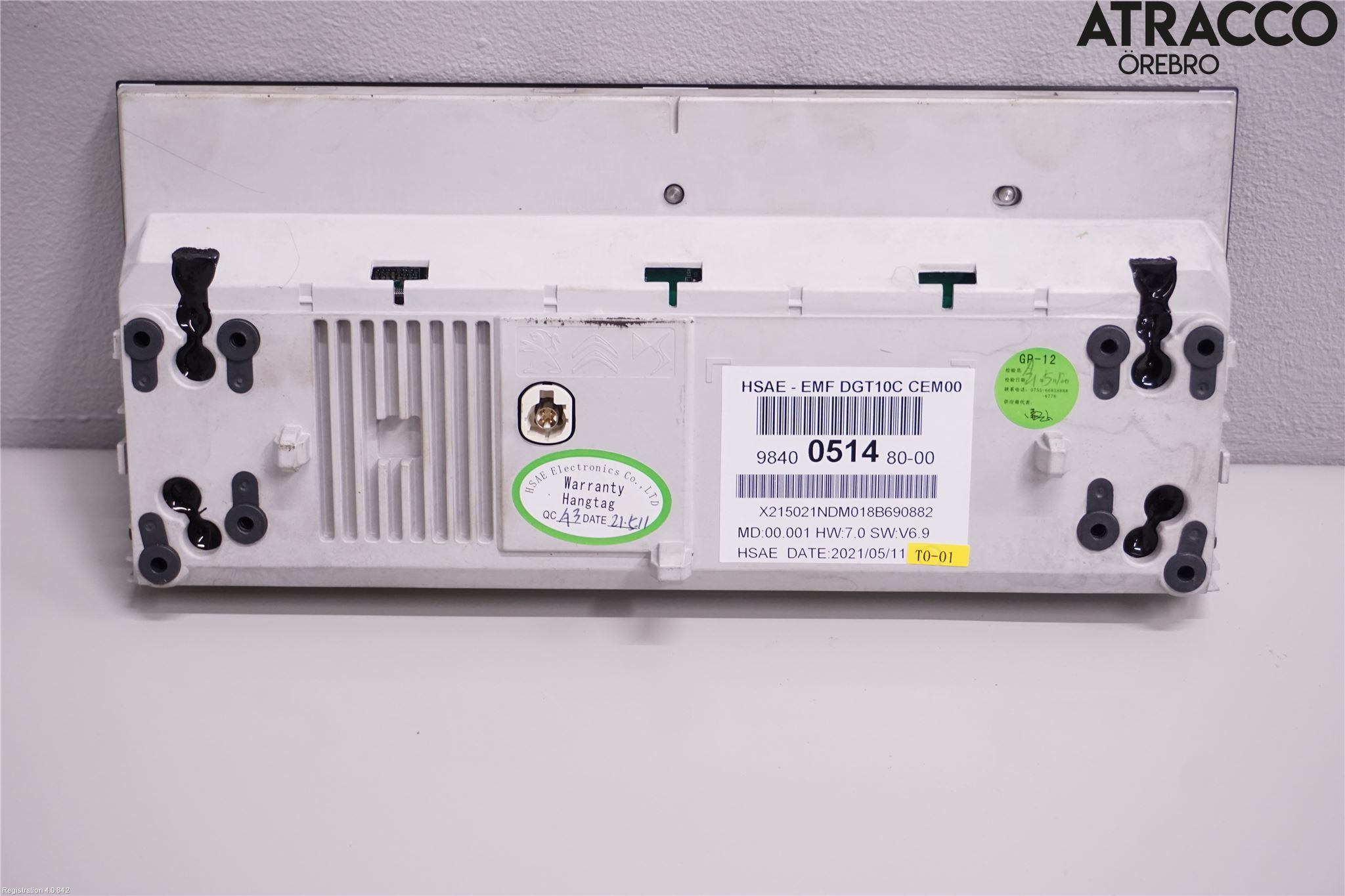 Peugeot 3008 17-24 Multifunktionsdisplay