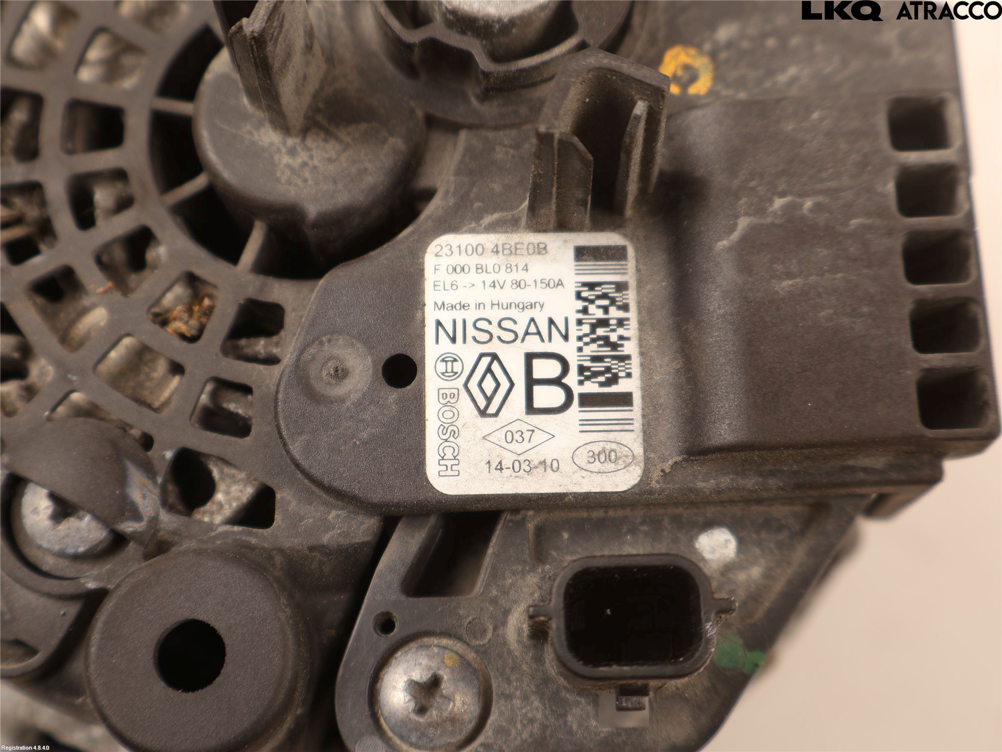 Nissan QASHQAI 14-17 Generator