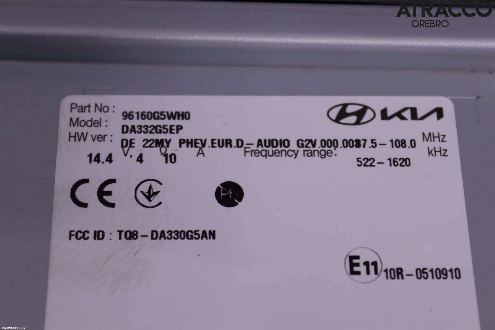 Kia NIRO (DE) 17-22 Bildskärm