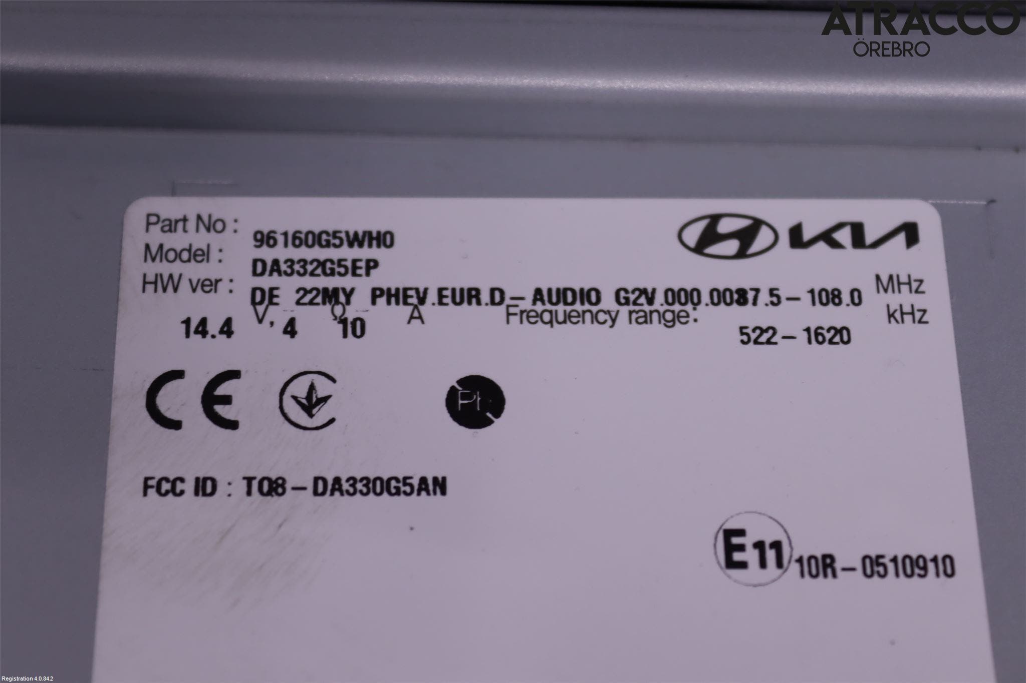 Kia NIRO (DE) 17-22 Bildskärm