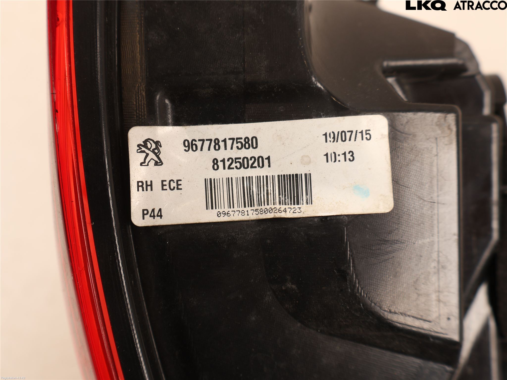 Peugeot 308 14-21 Bakljus Höger