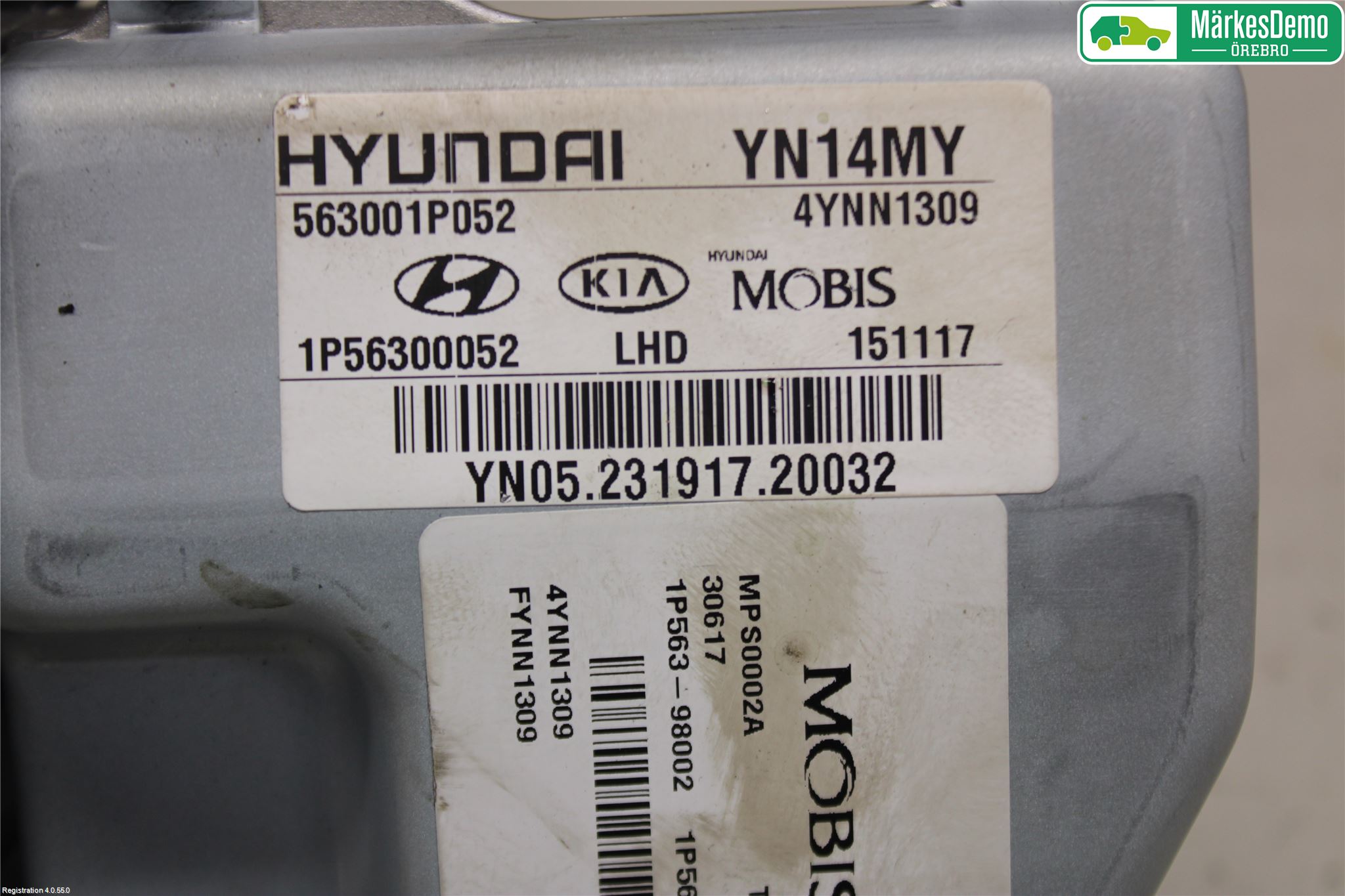 Kia VENGA 10-19 Rattaxelagg Med Inb Servo
