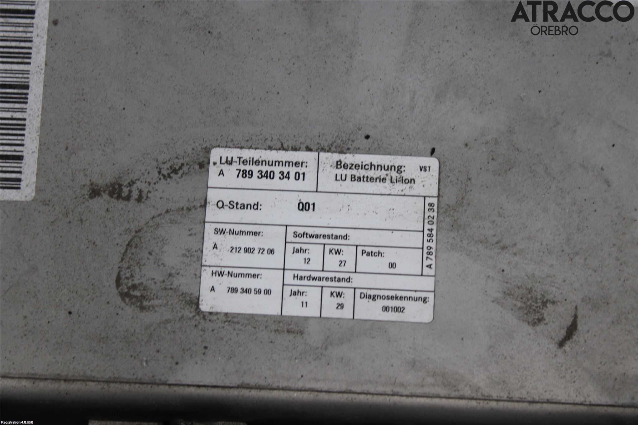Mercedes-Benz MB E-KLASS (W212) 09-16 Batteri Högspänning