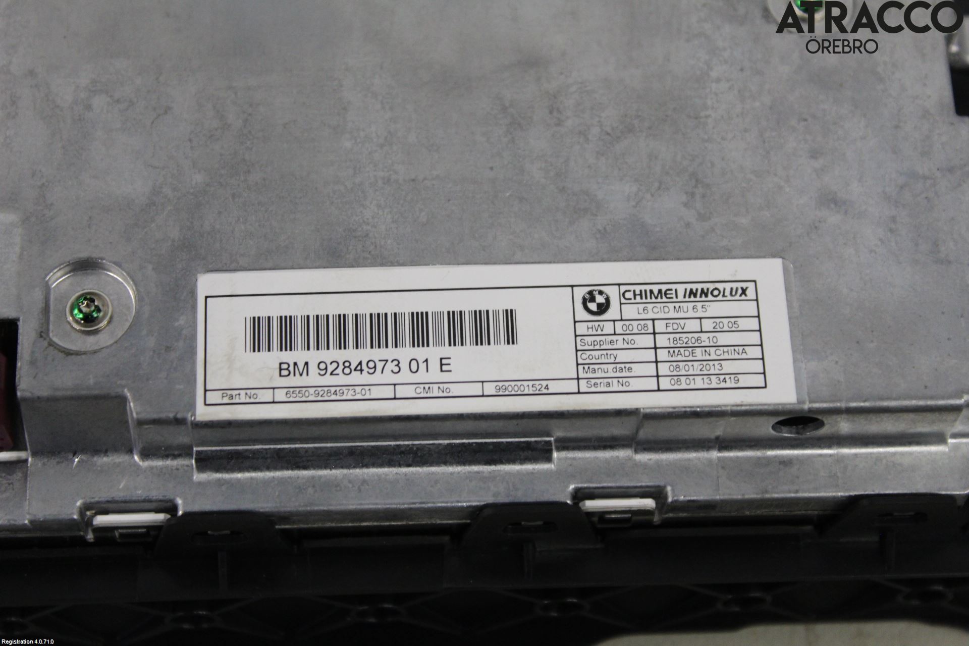 BMW 5 F10/F11/F18 09-17 Bildskärm