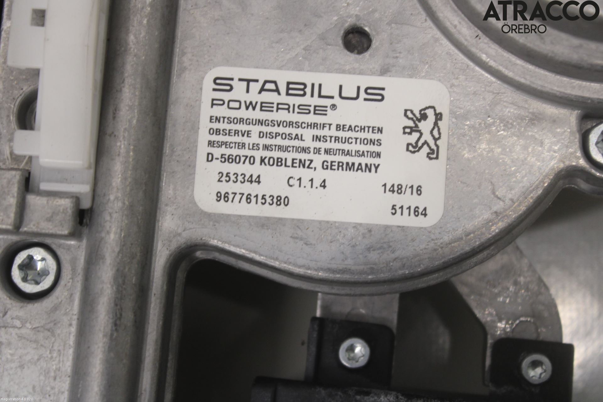 Peugeot 508 11-18 Bakluckeöppnare Automatisk