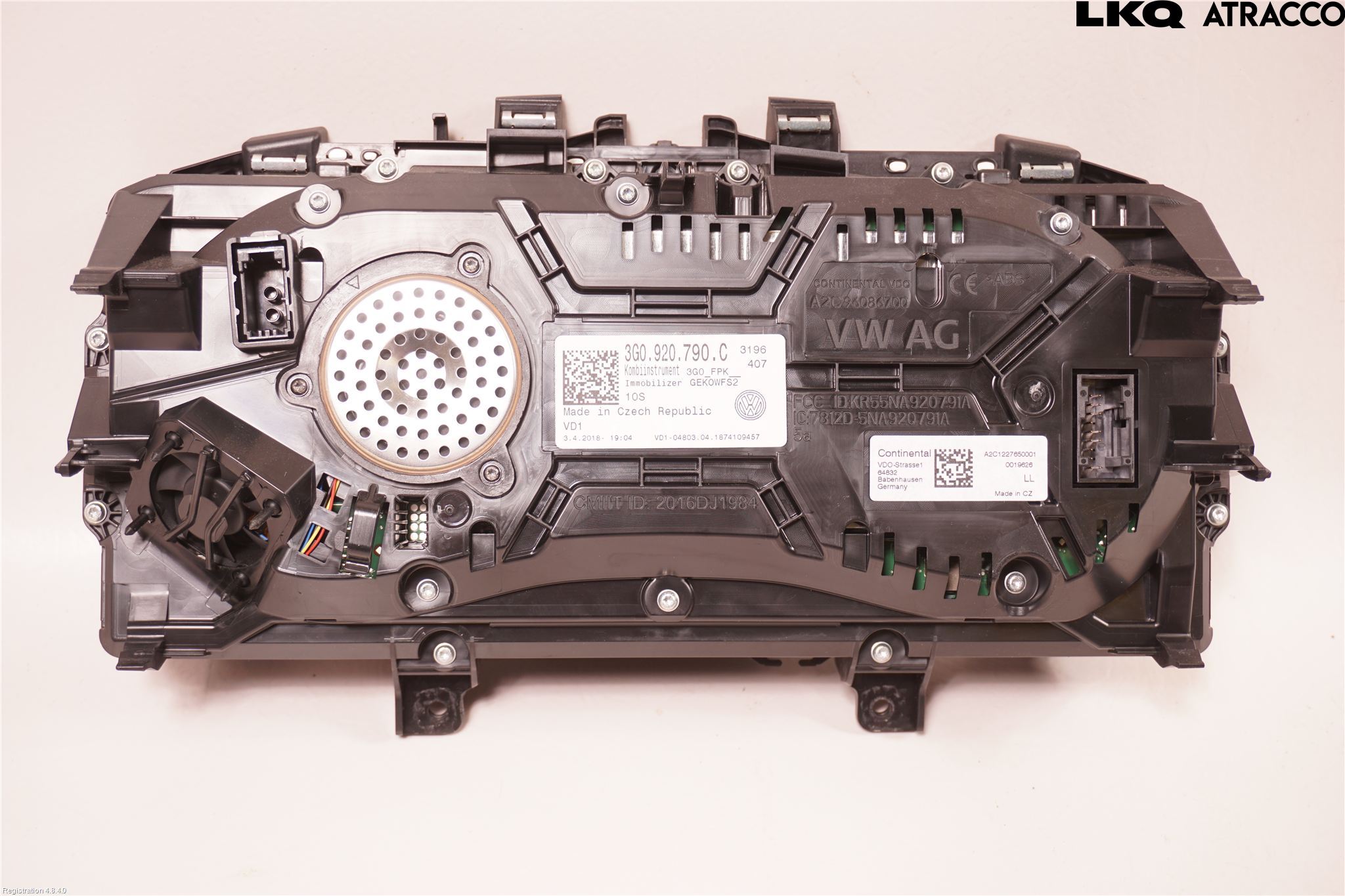 Volkswagen VW PASSAT 15-19 Instrument Komb