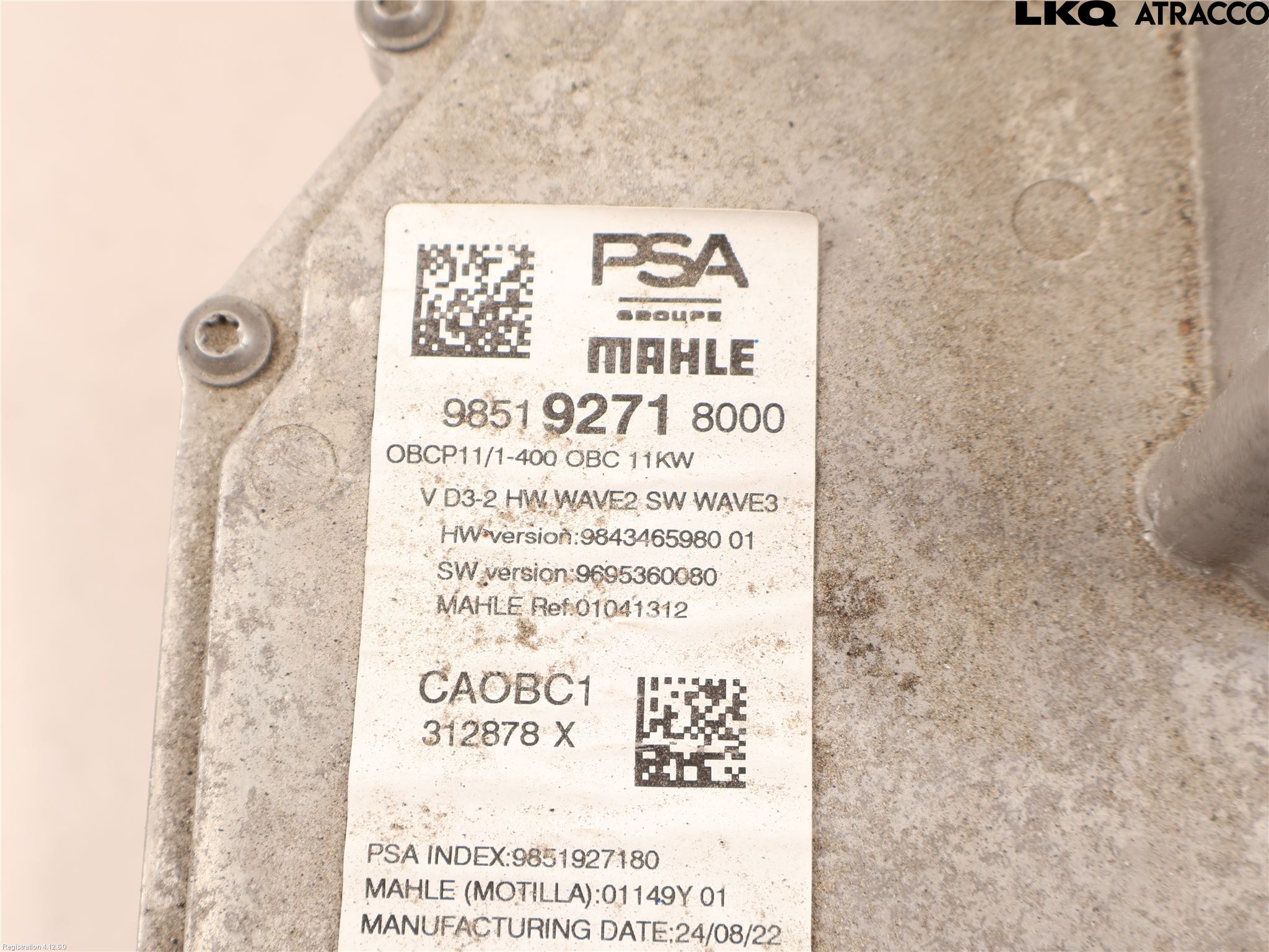 Peugeot 208/E-208 20- Batteriladdare Högspänning