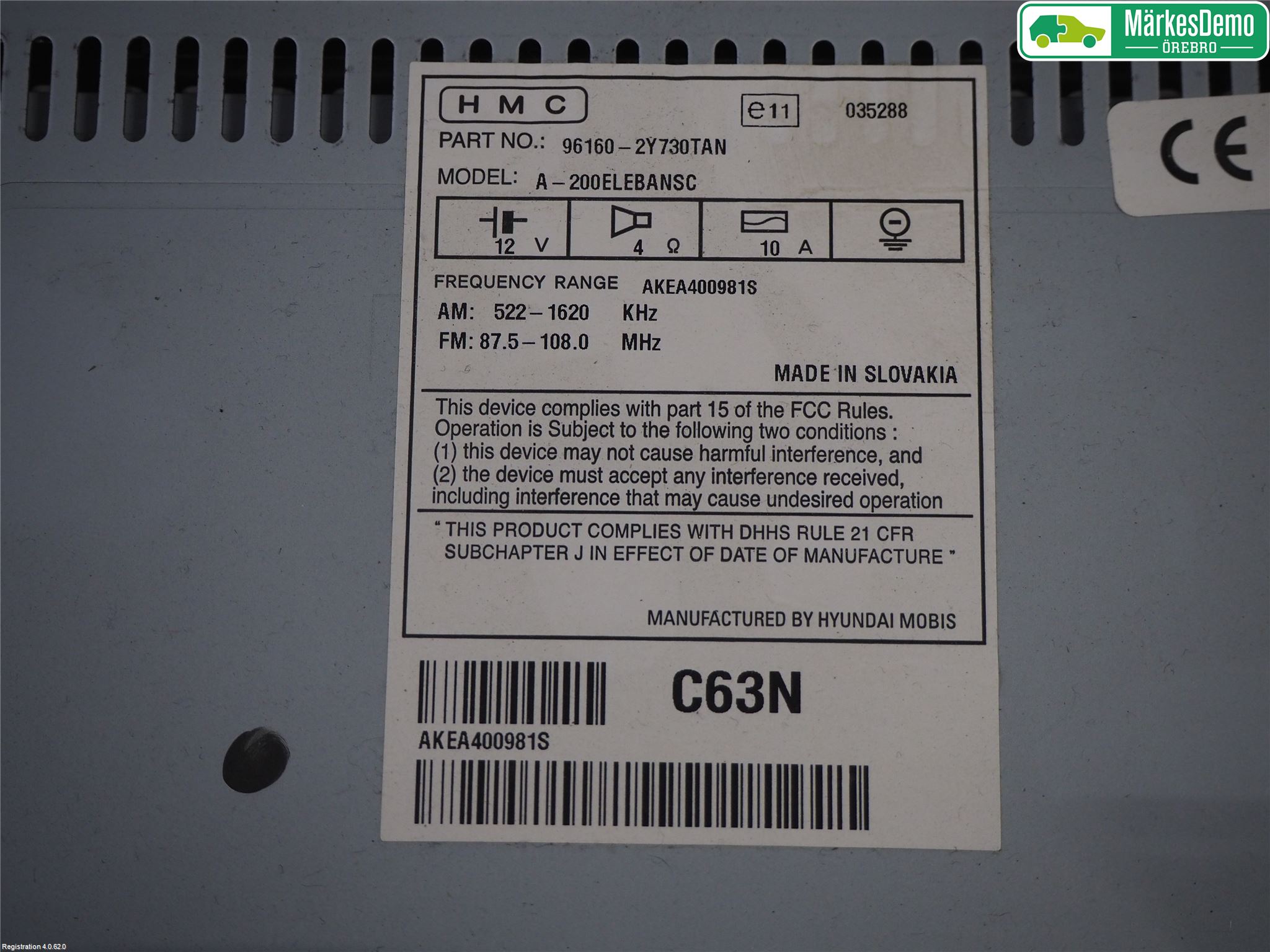 Hyundai ix35 Cd Radio - Multimediapanel
