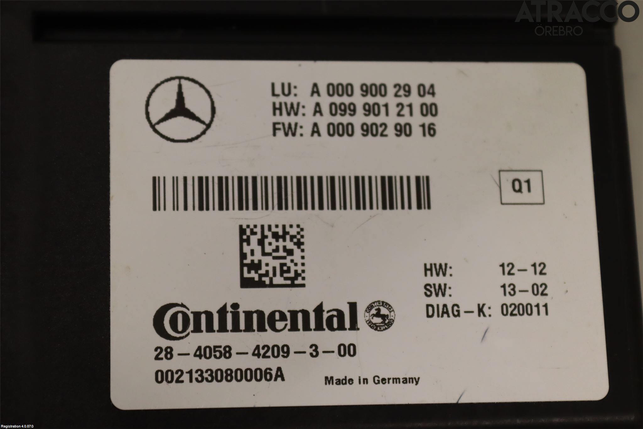 Mercedes-Benz MB S-KLASS (W222) 13-20 Styrenhet Övrigt