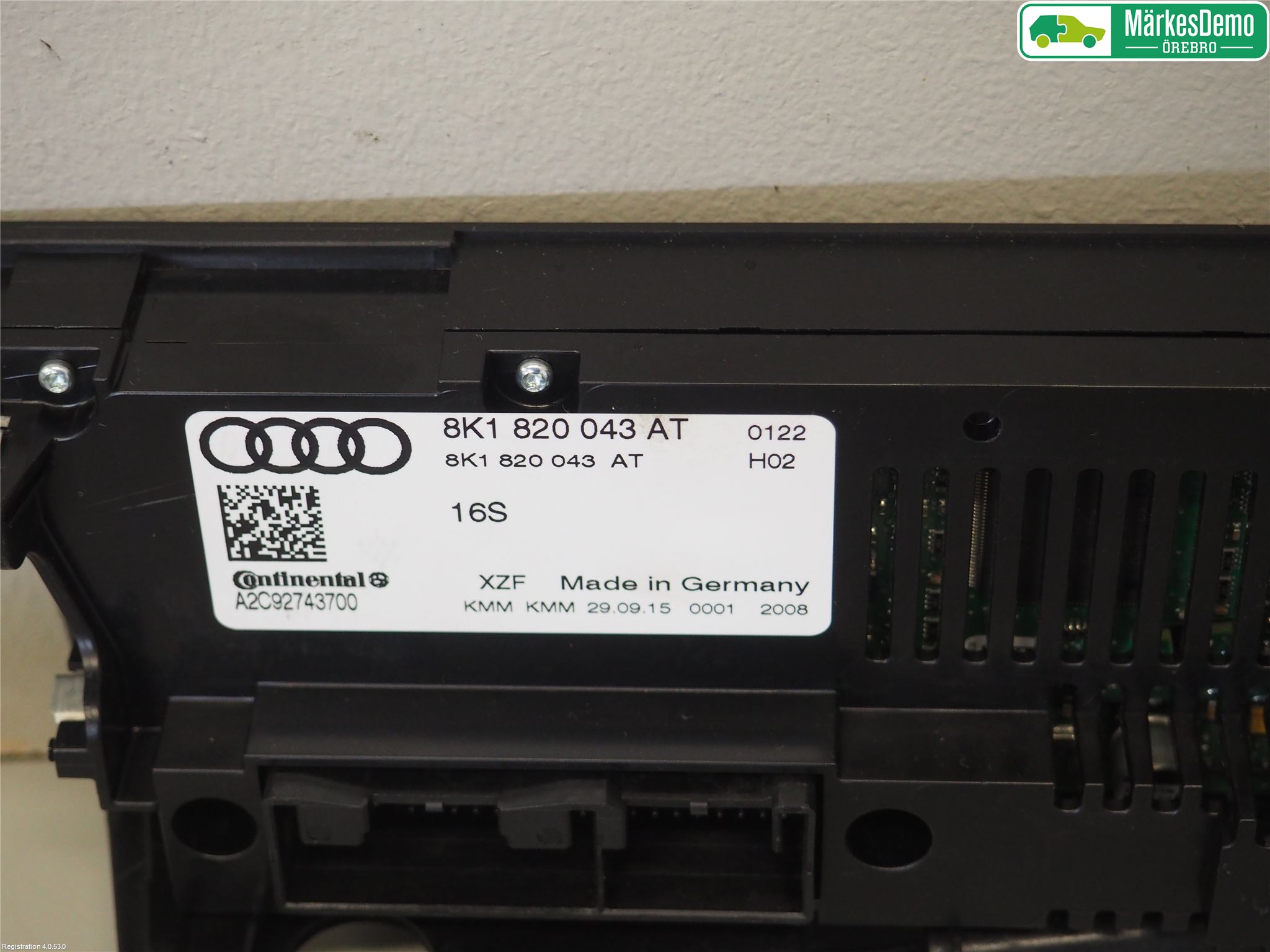 Audi Q5 09-16 Ac Styrenhet Ac Manöveren