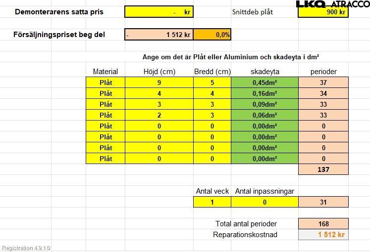 Opel INSIGNIA 09-16 Dörr Fram Höger